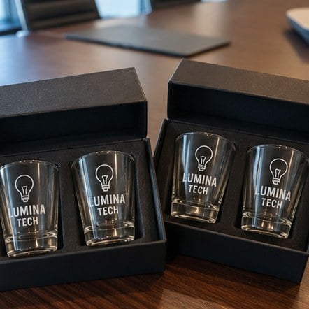 Custom engraved shot glass gift sets